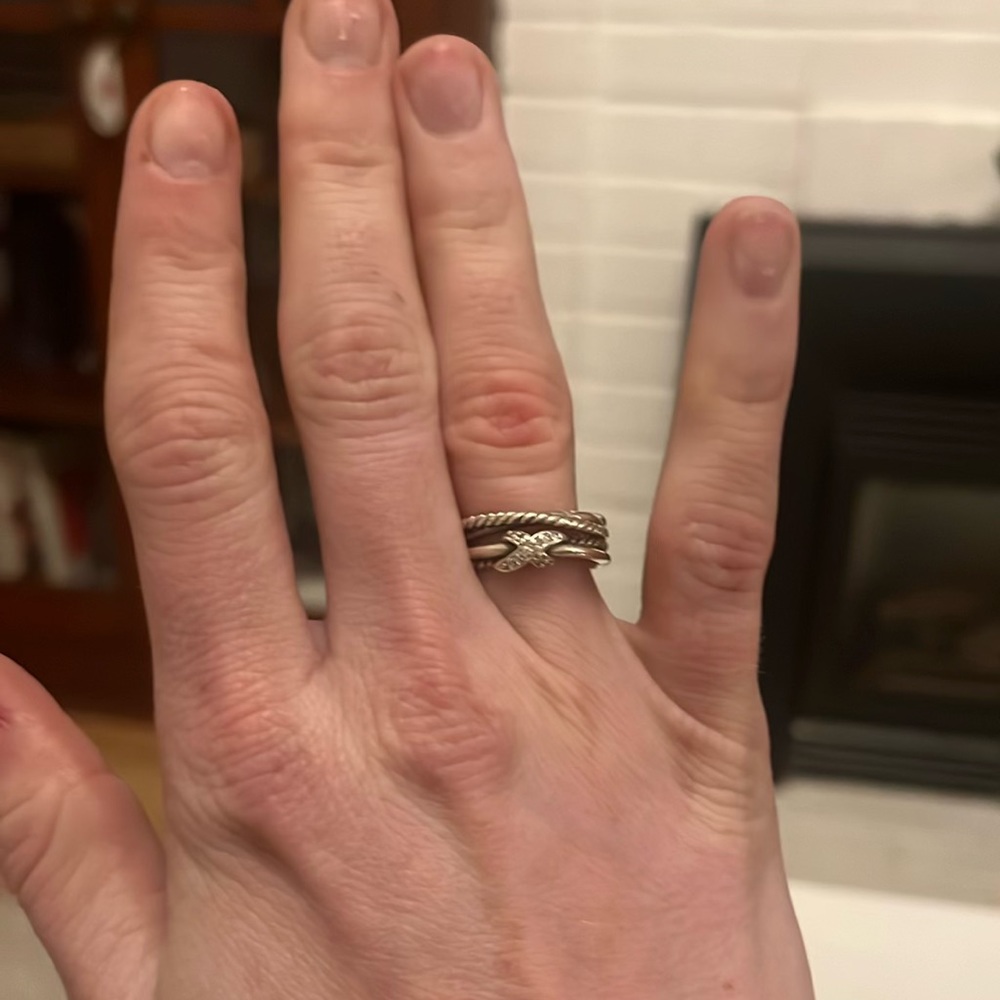 David Yurman X Cross Ring